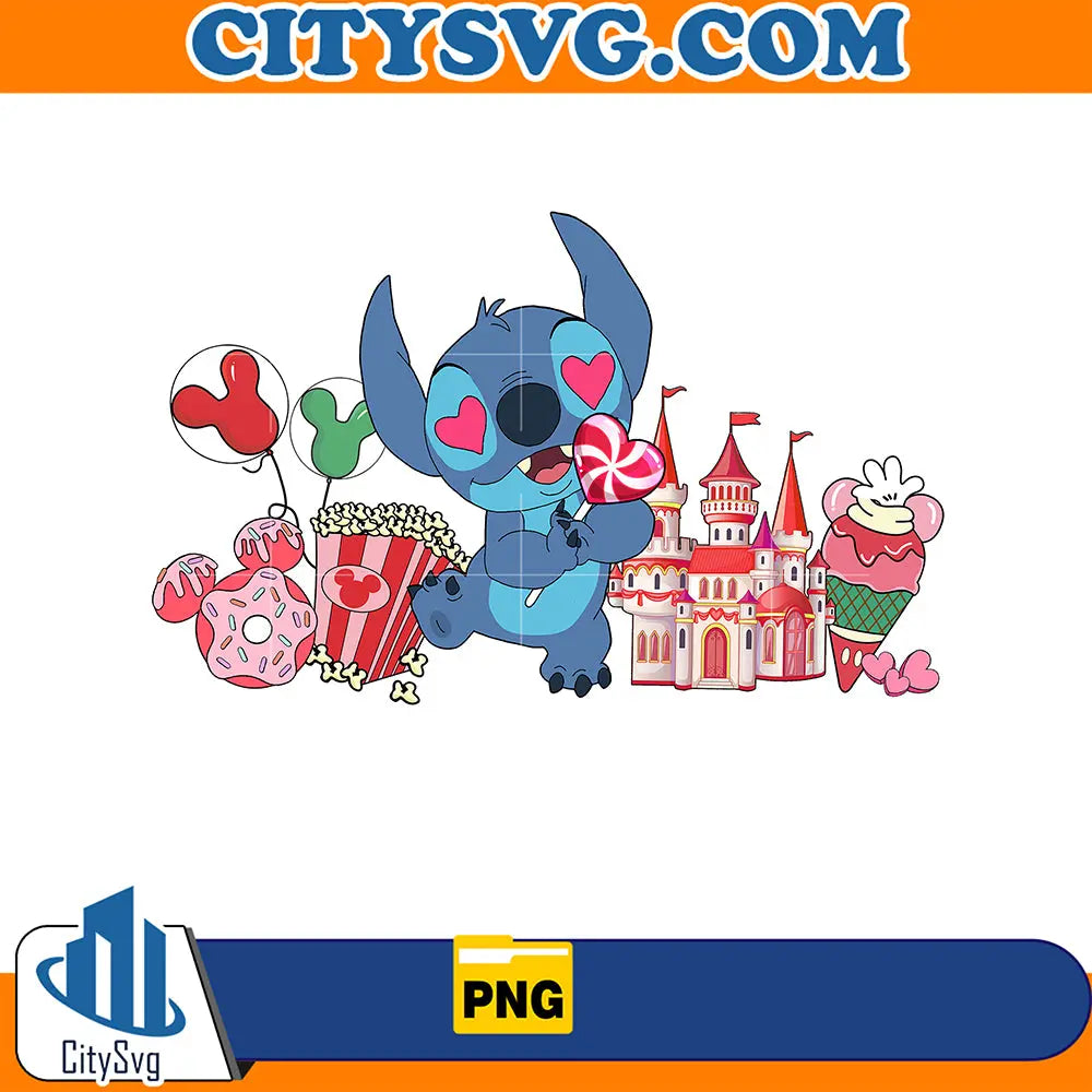 DisneyStitchMagicKingdomValentinePng
