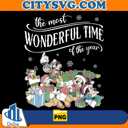 DisneyTheMostWonderfulTimeOftheYearChristmasPng