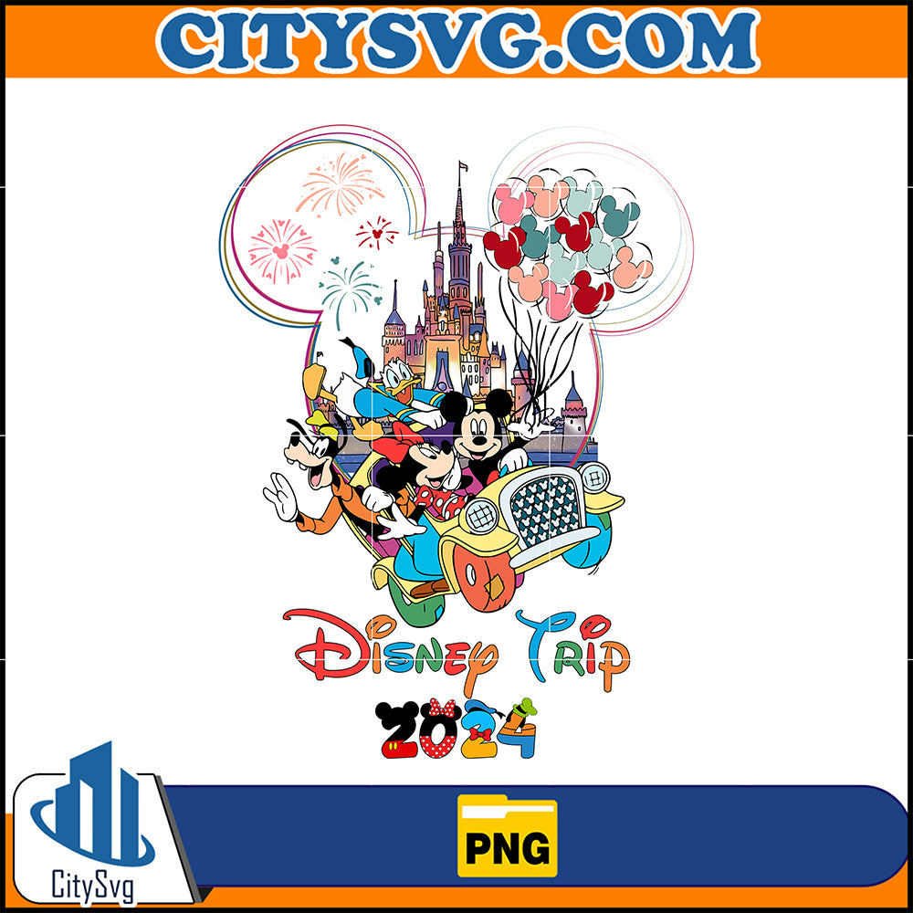 DisneyTrip2024FamilySublimationDesignPng