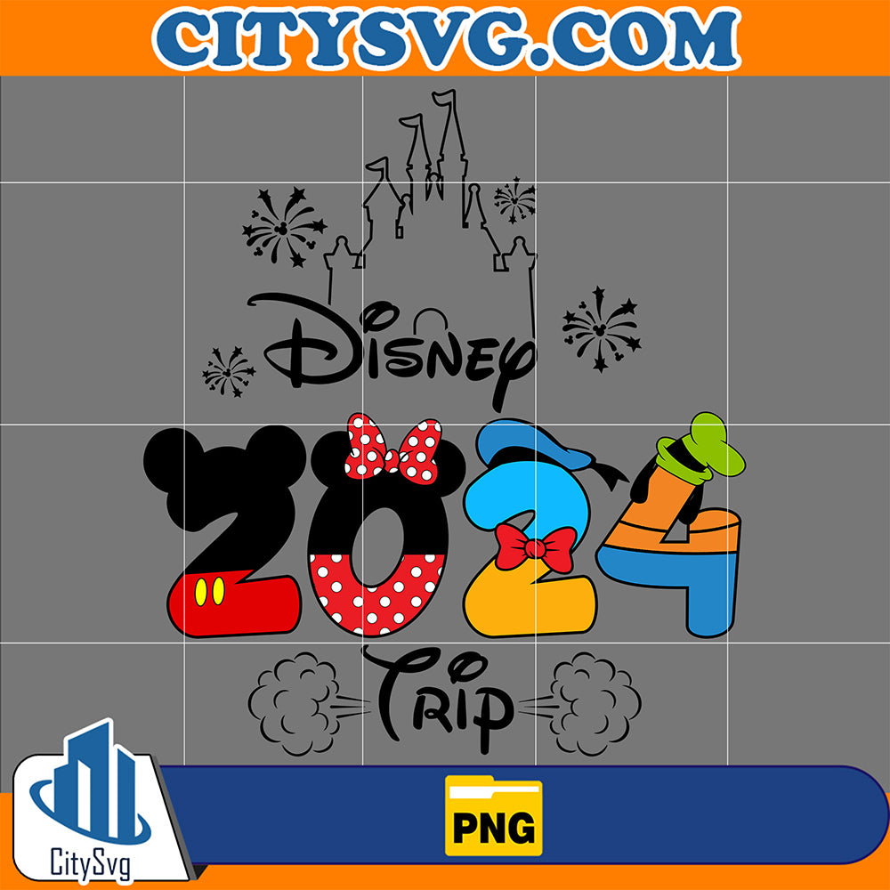 DisneyTrip2024FamilySublimationDesignPng