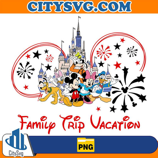 Disneyland-Family-Trip-Vacation-Png