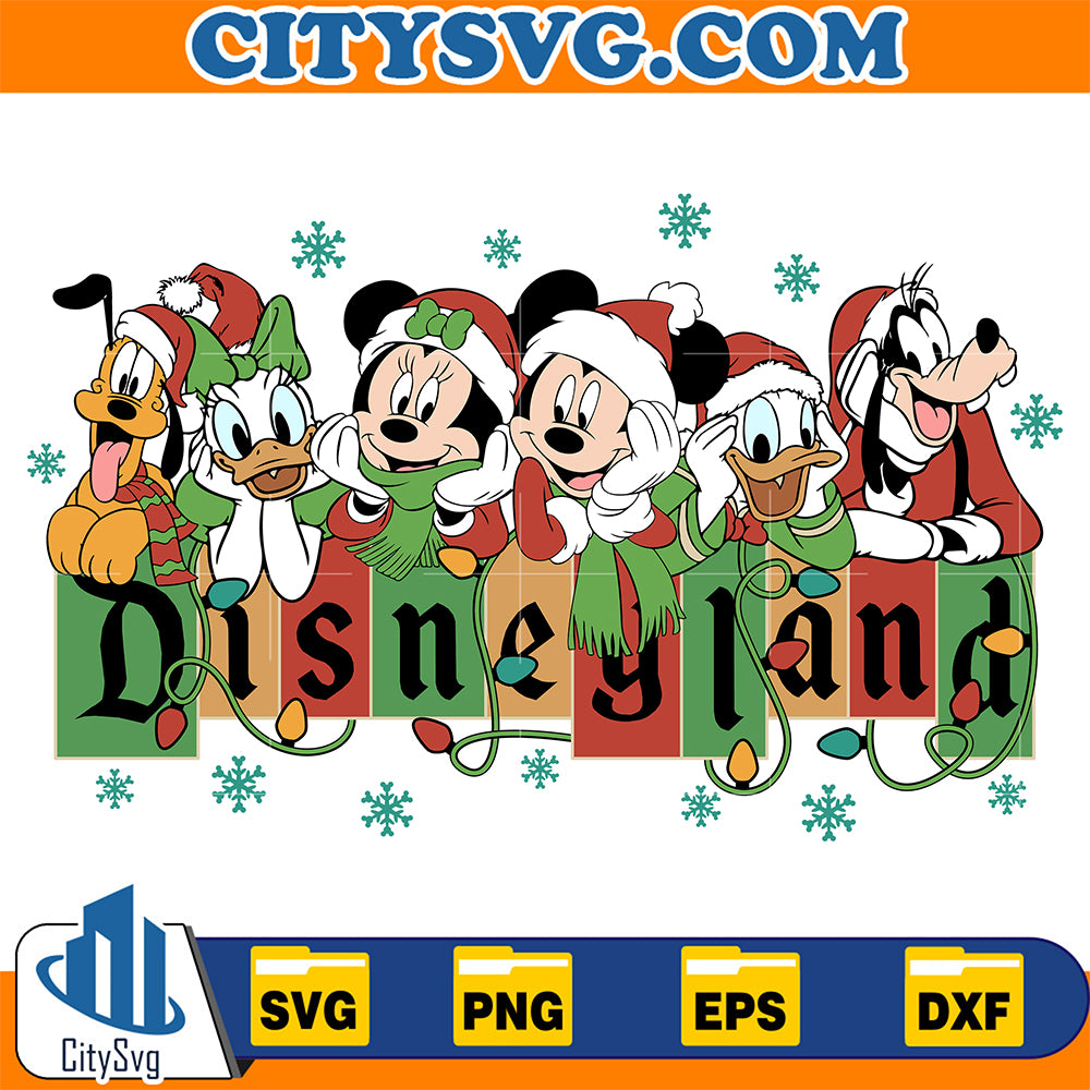 Disneyland-Mickey-And-Friend-Light-Christmas-Svg
