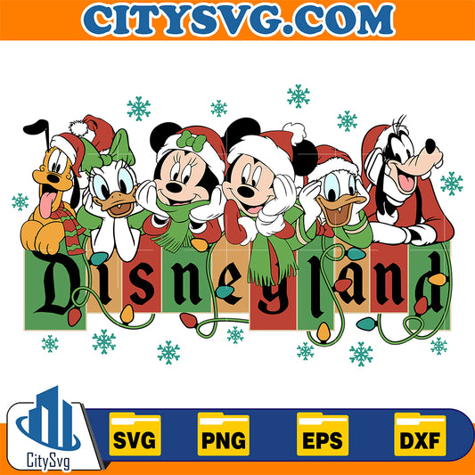 Disneyland-Mickey-And-Friend-Light-Christmas-Svg