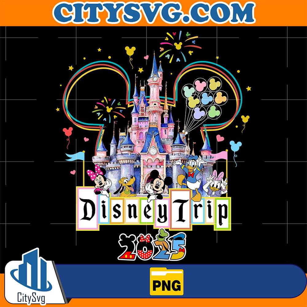 Disneyland-Mickey-Family-Trip-2025-Png