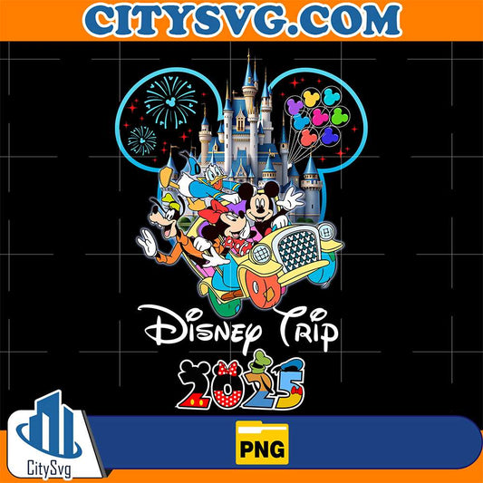 Disneyland-Mickey-Mouse-Family-Trip-2025-Png