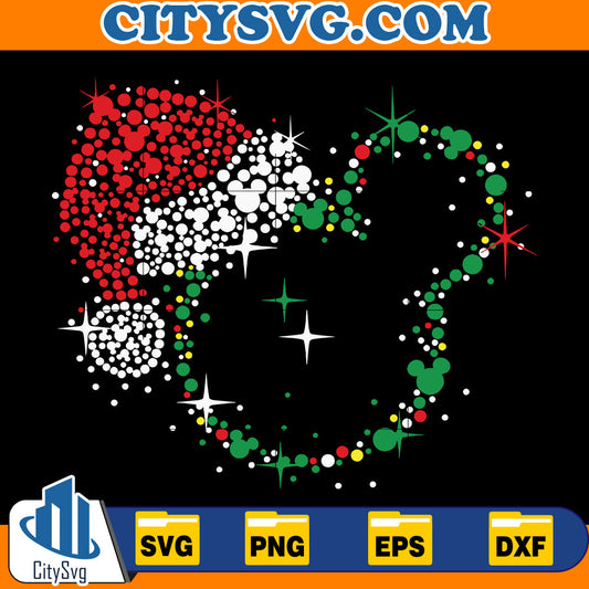 Disneyworld Mickey Santa Christmas Svg CitySvg