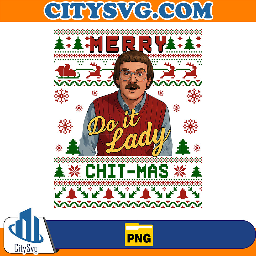 Do-It-Lady-Merry-Chit-Mas-Png