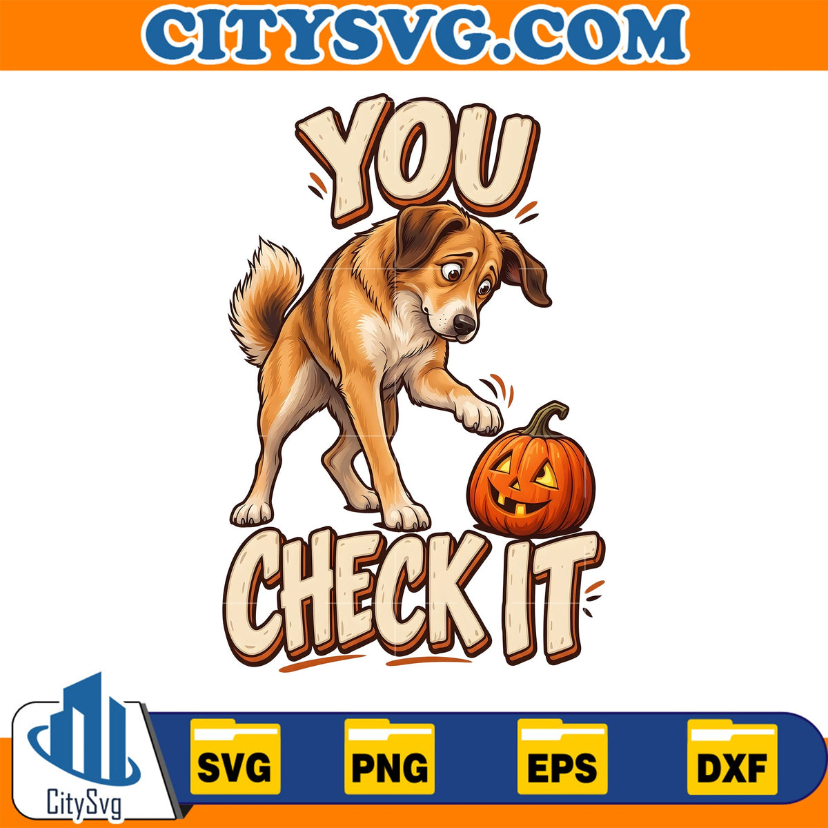 Dog Halloween Pumpkin Canine Autumn Svg CitySvg