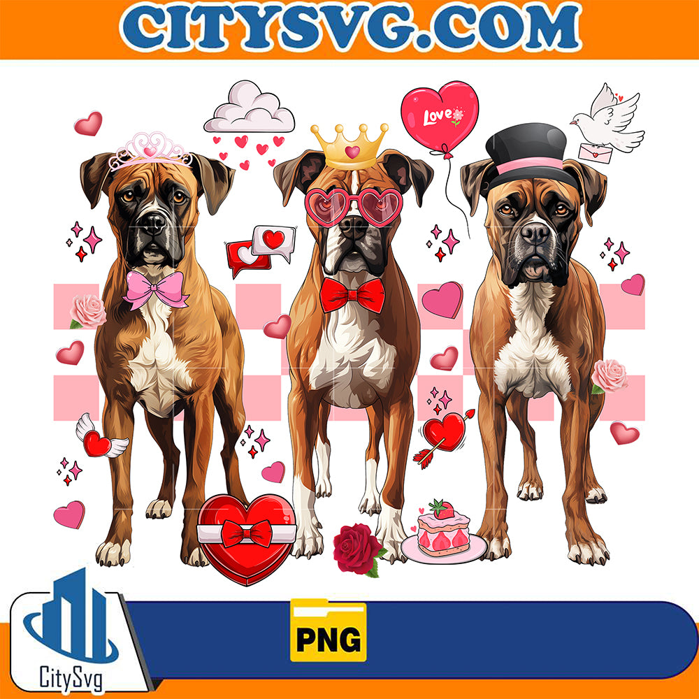 DogsBoxerValentinePng