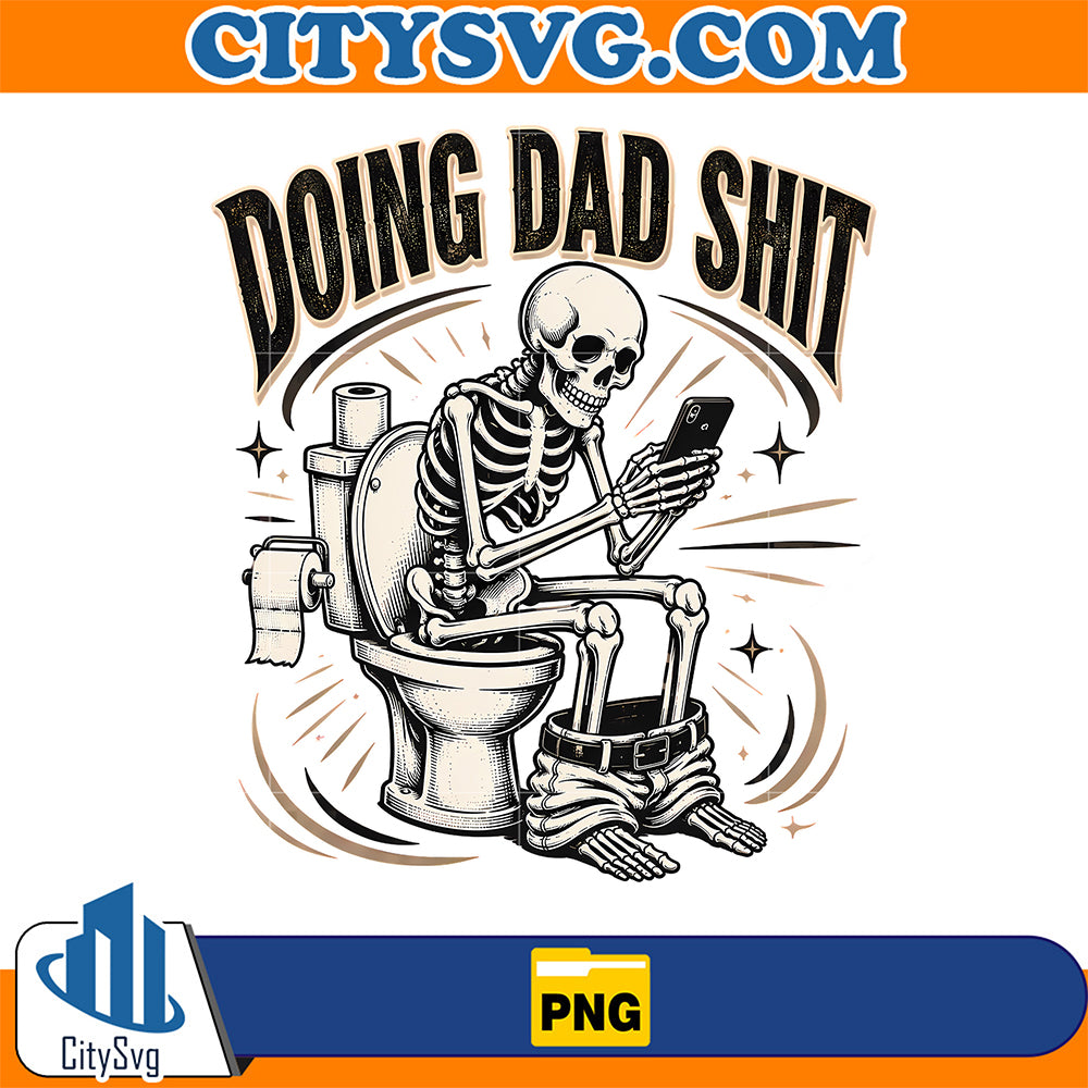 Doing-Dad-Shit-Skeleton-Toilet-Png