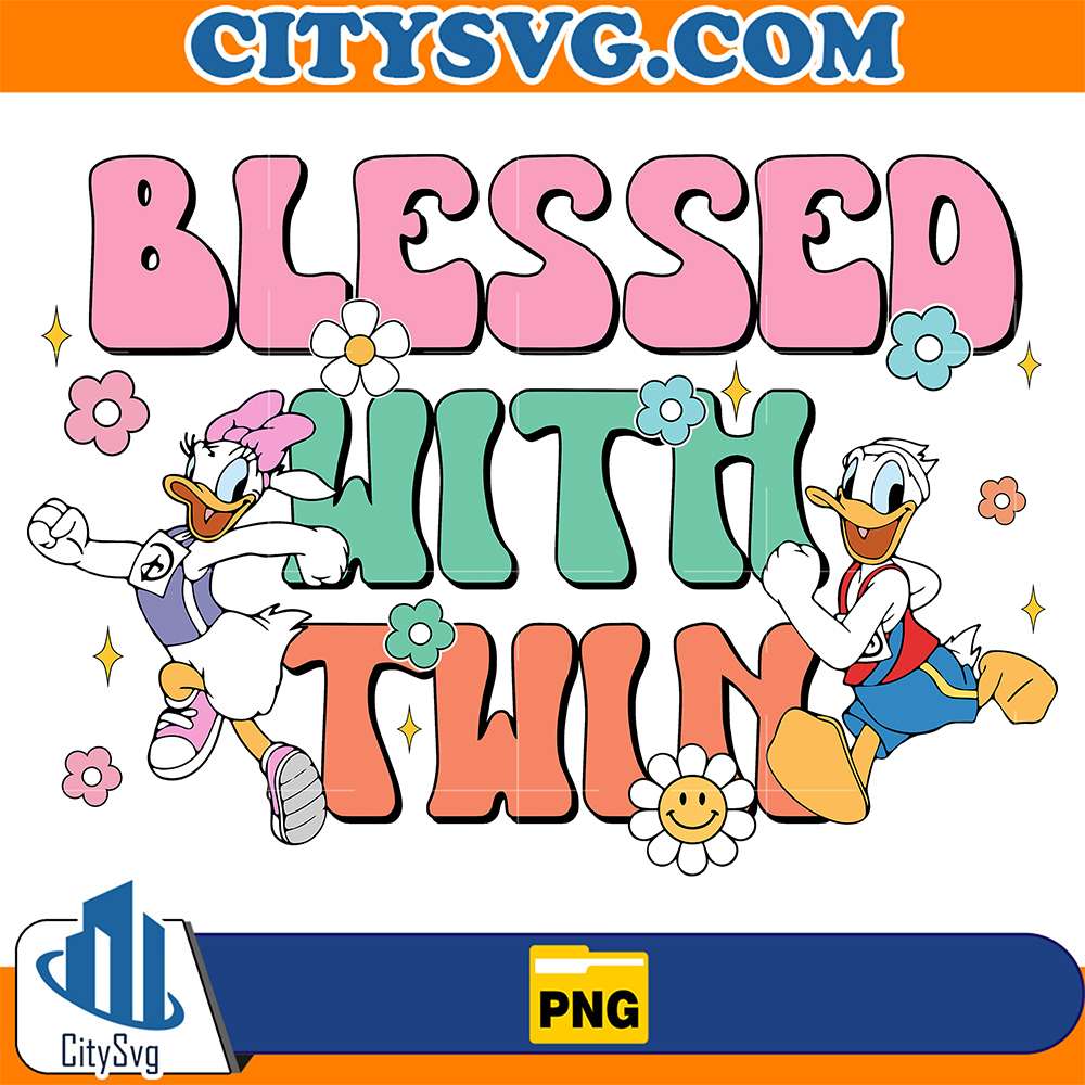 Donald-Duck-And-Daisy-Duck-Blessed-With-Twin-Mothers-Day-Png