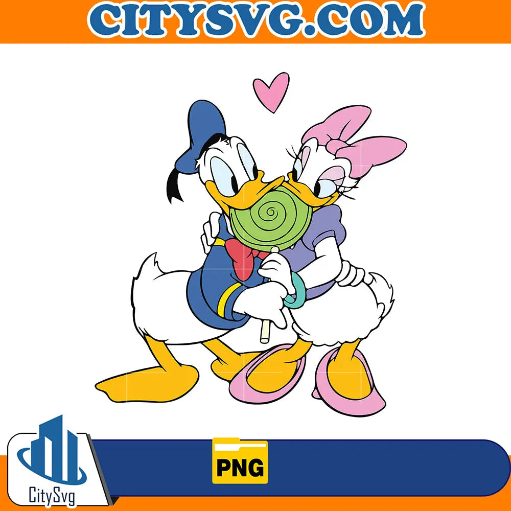 DonaldDuckAndDaisyDuckValentinePng