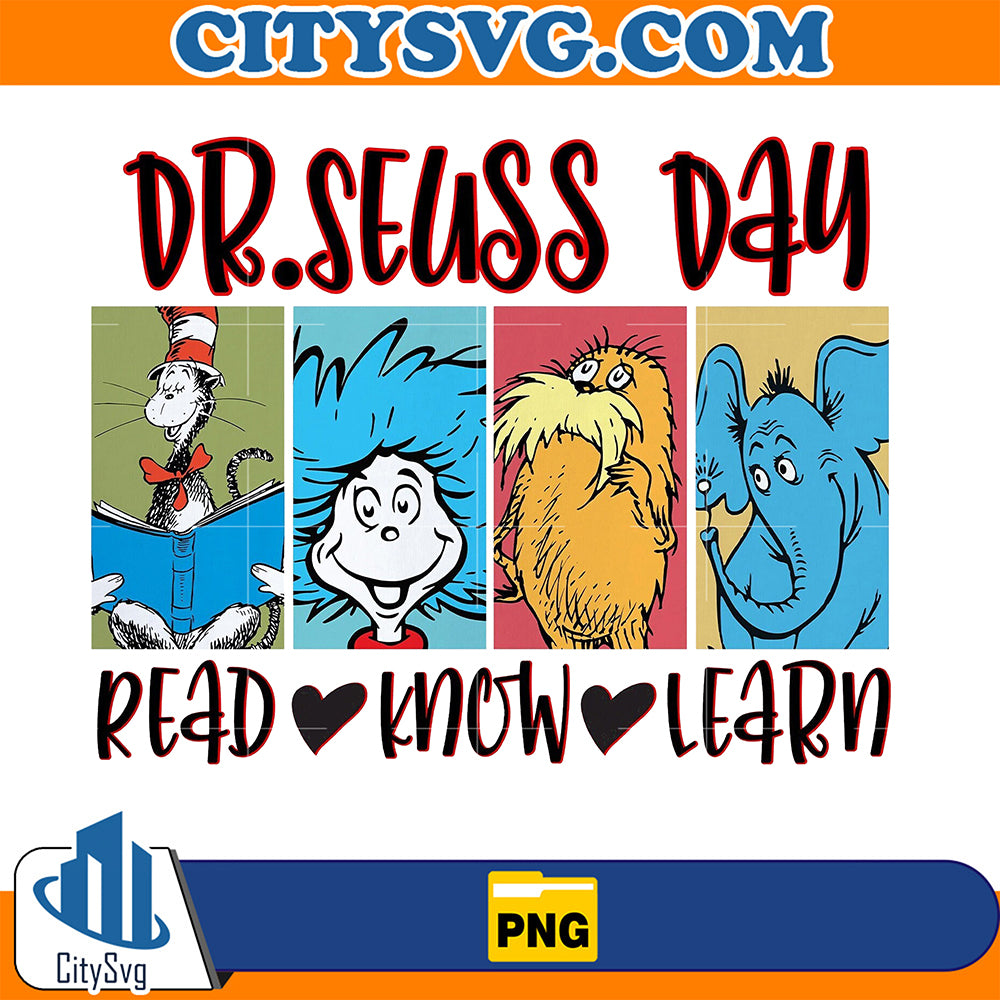 DrSeussDayReadKnowLearnPng