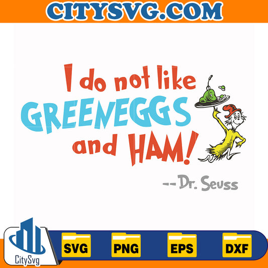 DrSeussIDoNotLikeGreeneggsAndHamSvg