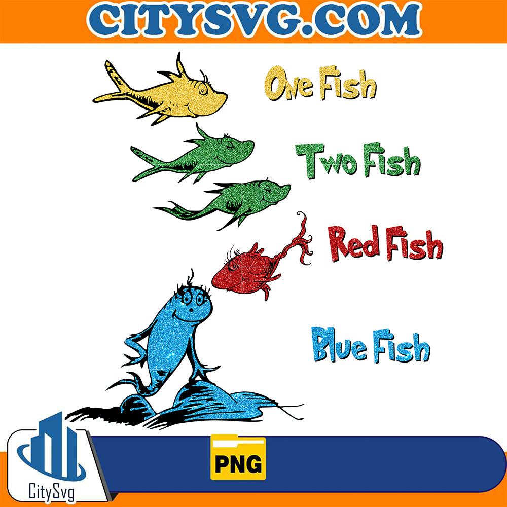 DrSeussOneFishTwoFishRedFishBlueFishPng