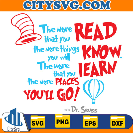 DrSeussReadKnowLearnPlacesYou_llGoSvg