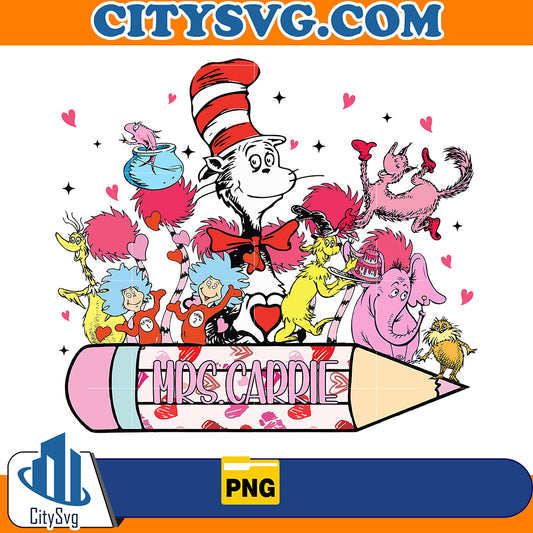 DrSeussValentineTeacherCustomeNamePng