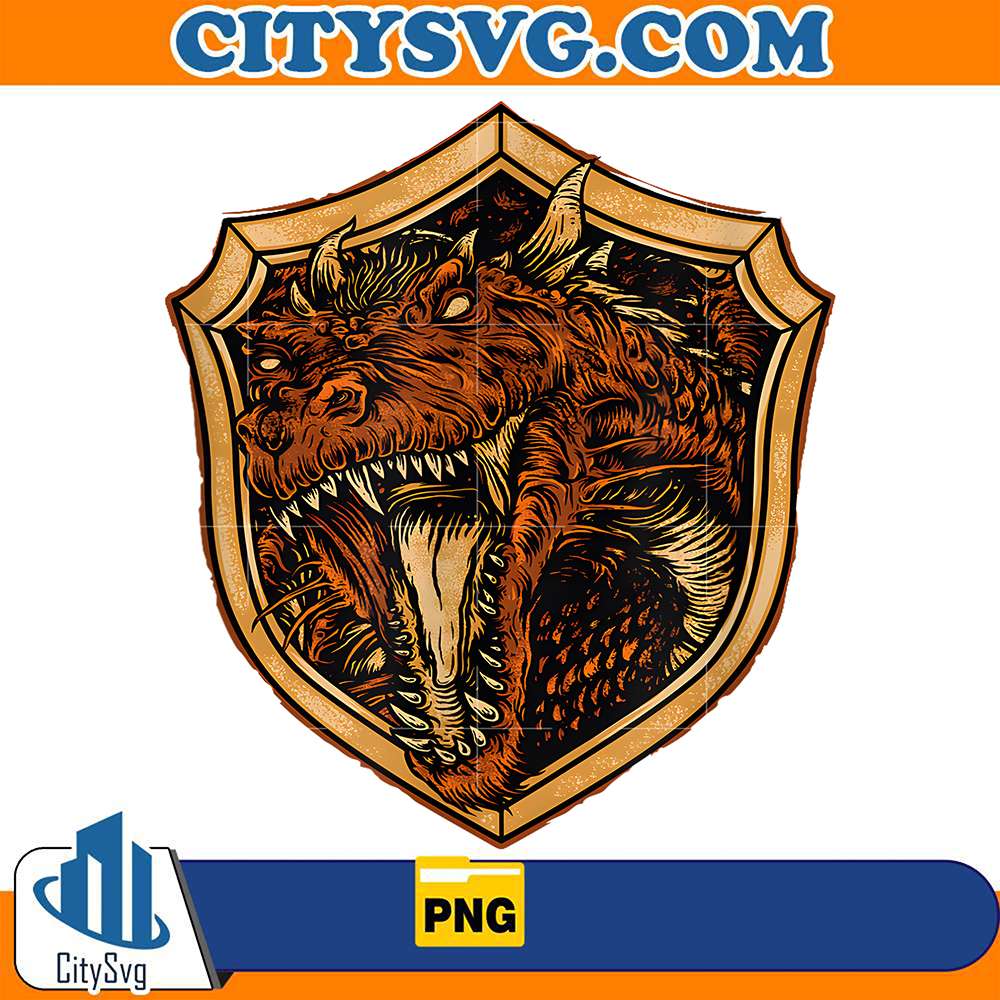 Dragon-On-Shield-Png