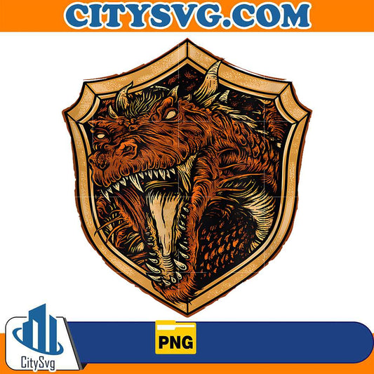 Dragon-On-Shield-Png