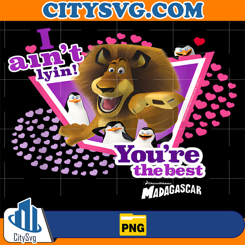 DreamWorks-Madagascar-Valentine-s-Day-Alex-And-Penguins-Png