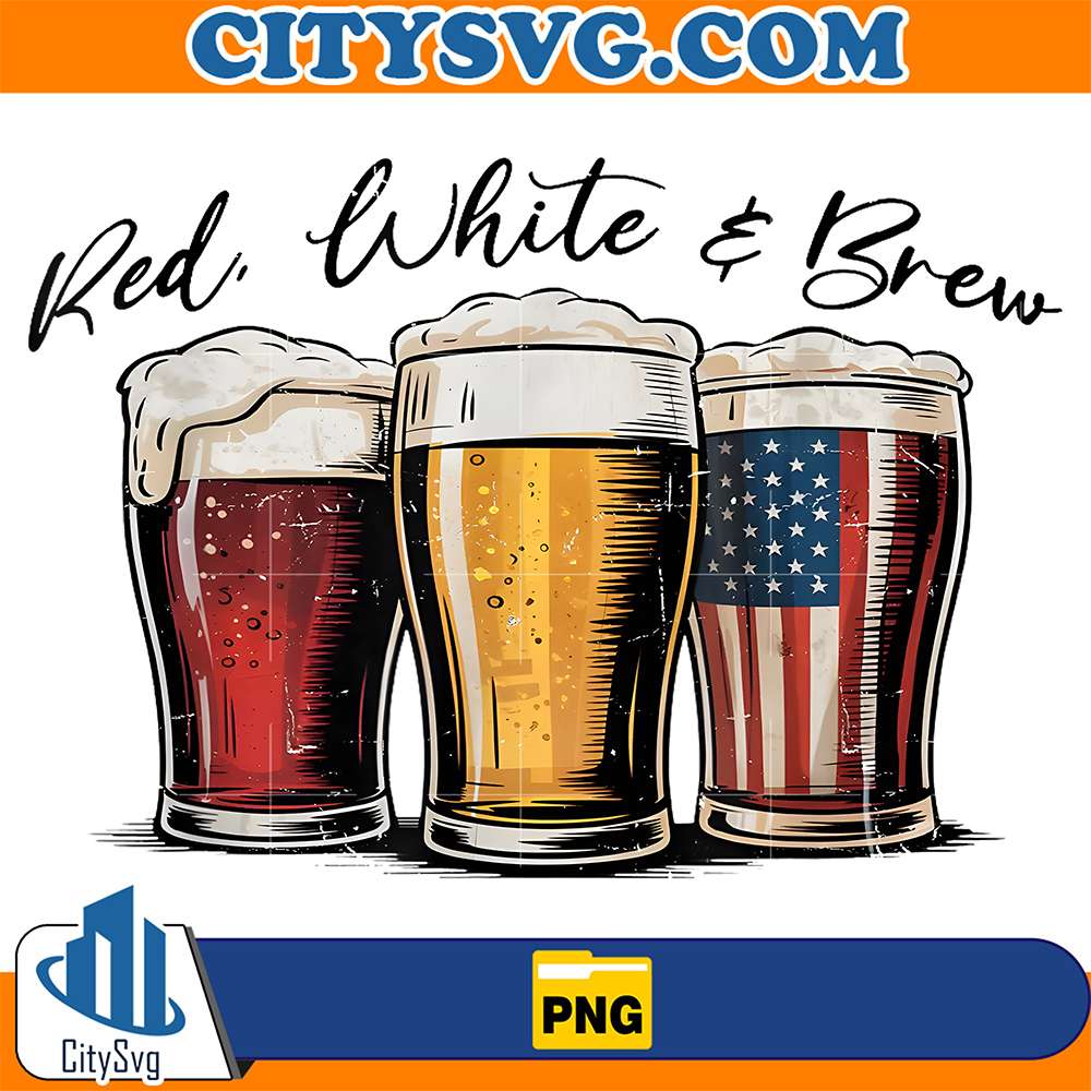 Drink-Beer-Red-White-And-Brew-4th-Of-July-Png