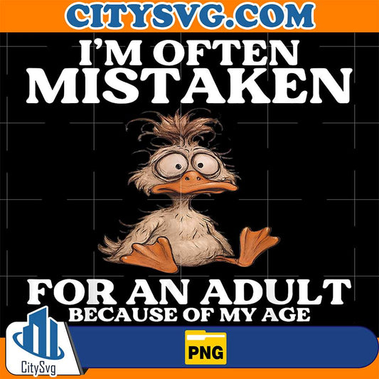 Duck-I-m-Often-Mistaken-For-An-Adult-Because-Of-My-Age-Png
