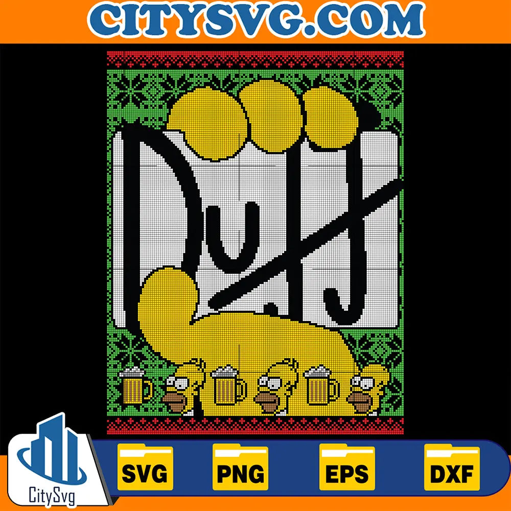 DuffUglyChristmasSvg