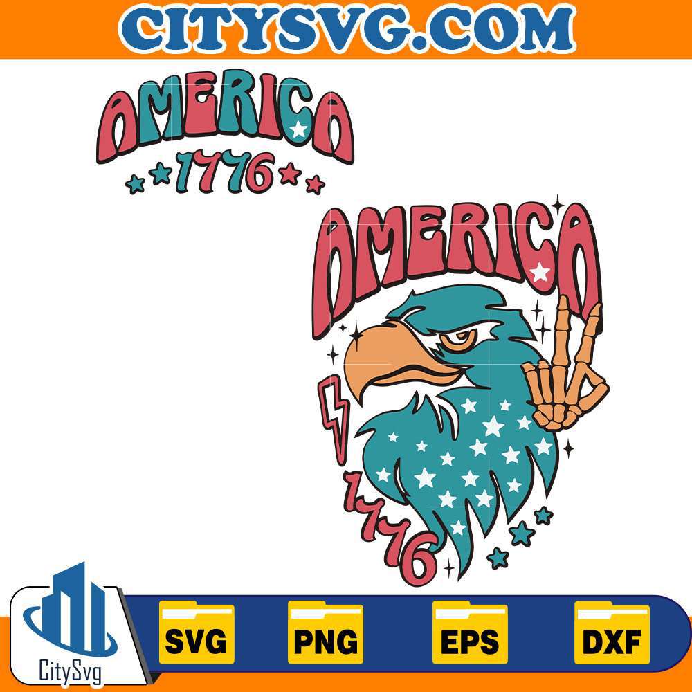 Eagle-America-1776-4th-Of-July-Svg