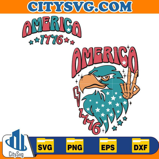 Eagle-America-1776-4th-Of-July-Svg
