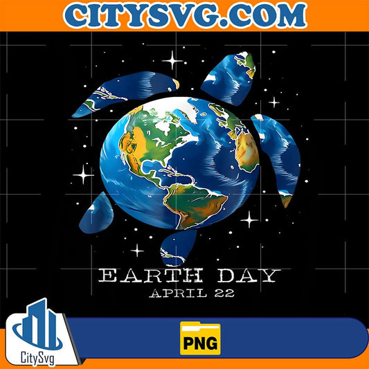 Earth-Day-2025-Save-Earth-Sea-Turtle-Art-Save-The-Planet-Png