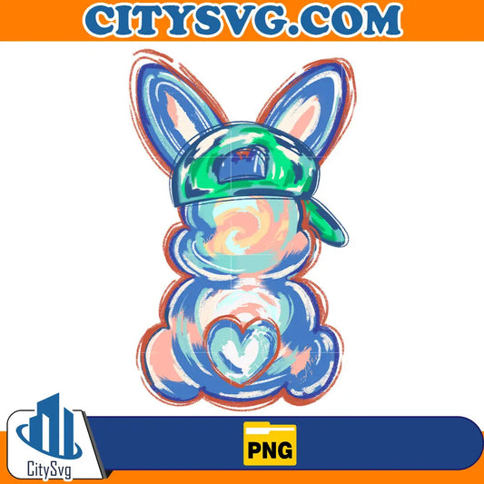 EasterBrushstrokeBunnyPreppyEasterCoquetteBowPng_1