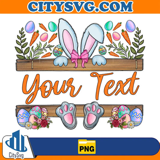 EasterBunnyYourTextSublimationPng