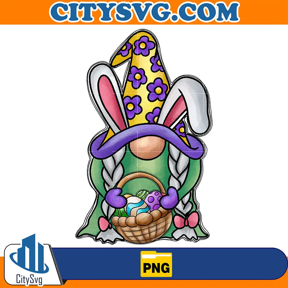 EasterGnomeSublimationPng