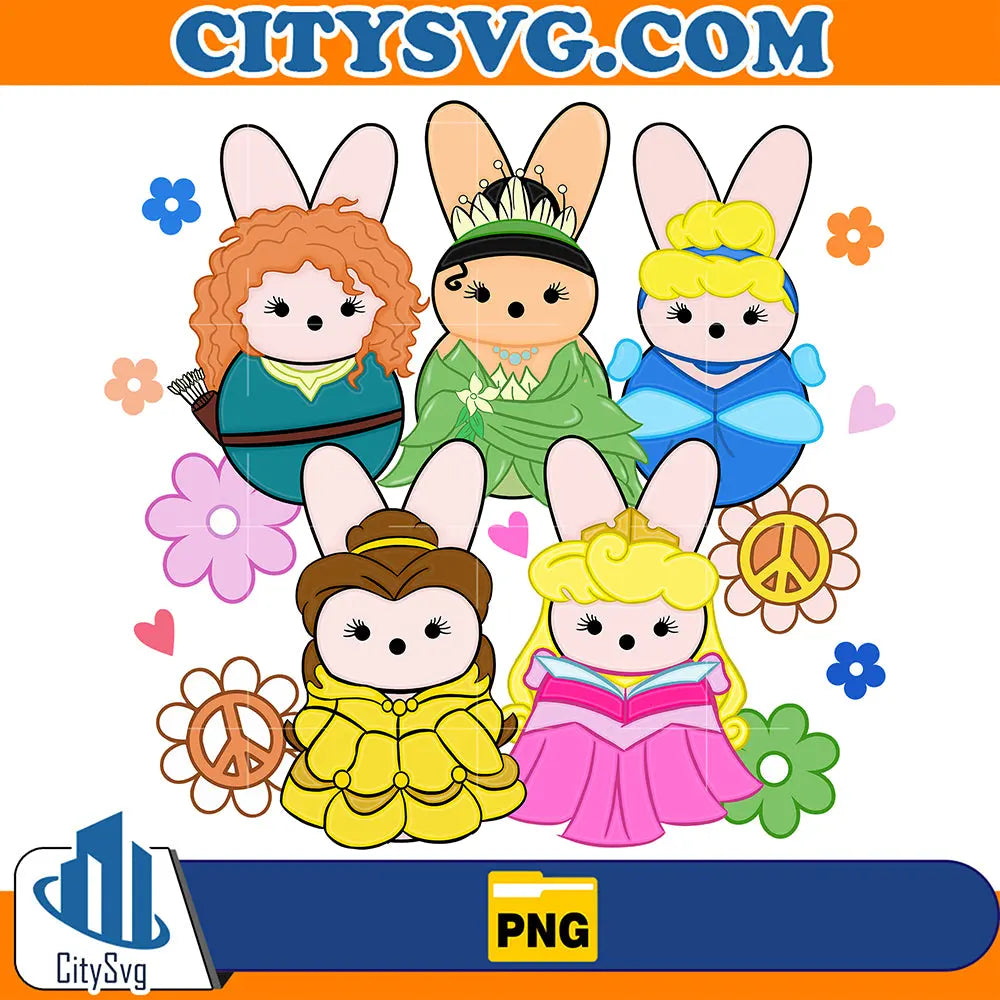 EasterPrincessChillinWithMyPeepsPng