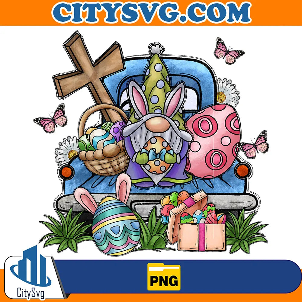EasterTruckSublimationPng