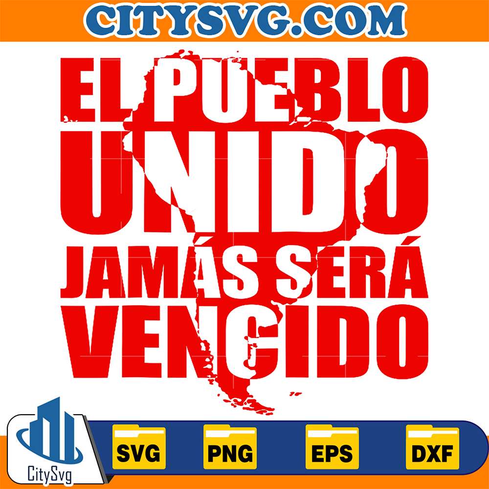 El-Pueblo-Unido-Jamas-Sera-Vencido-Svg