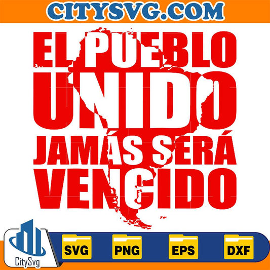 El-Pueblo-Unido-Jamas-Sera-Vencido-Svg