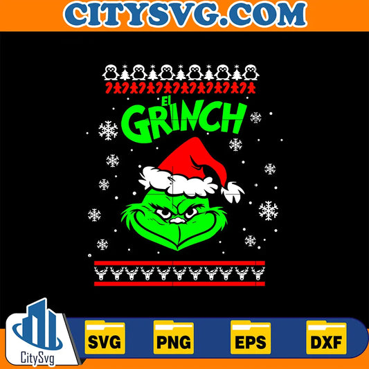 ElGrinchUglyChristmasSvg