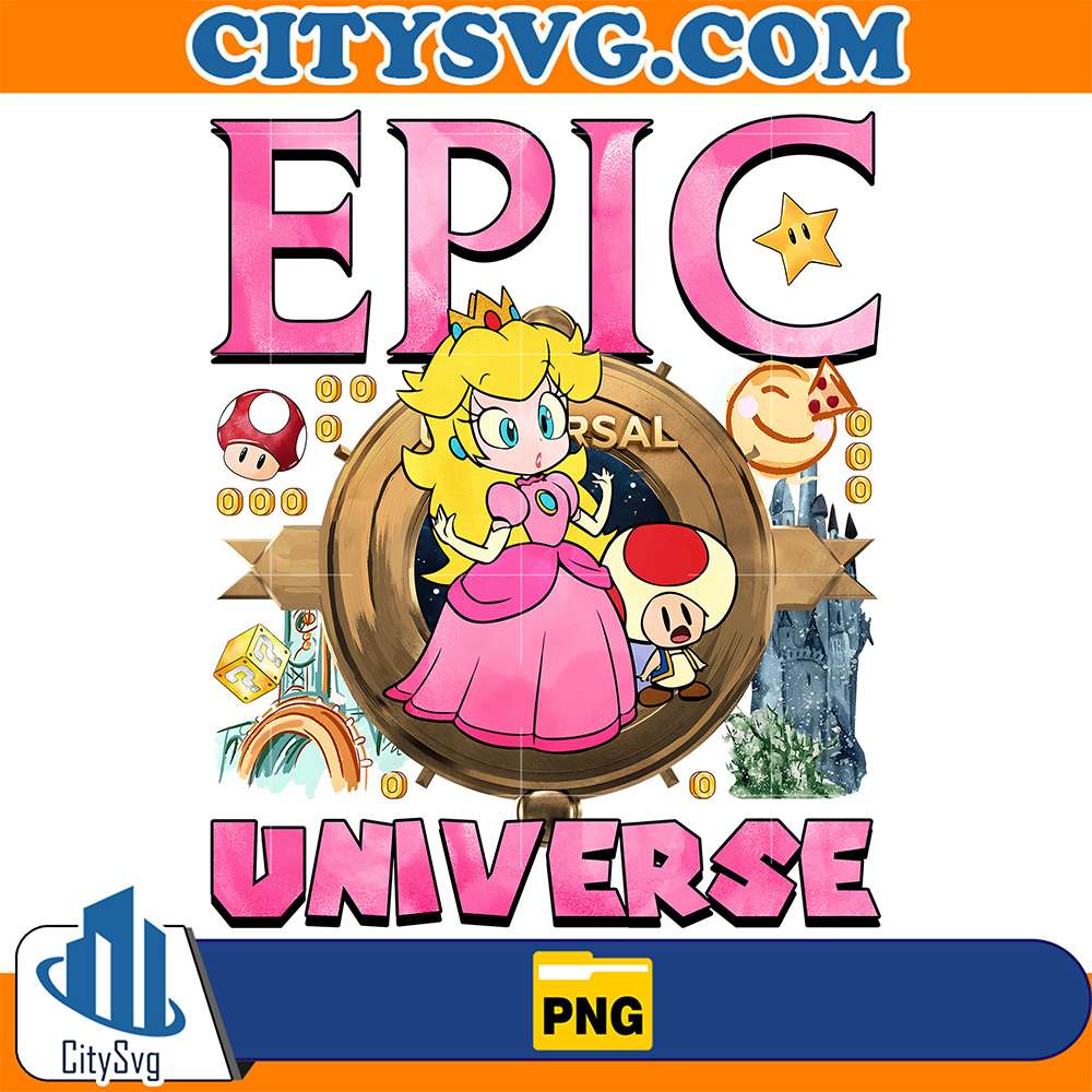 Epic-Universe-Mario-Princess-Peach-Png