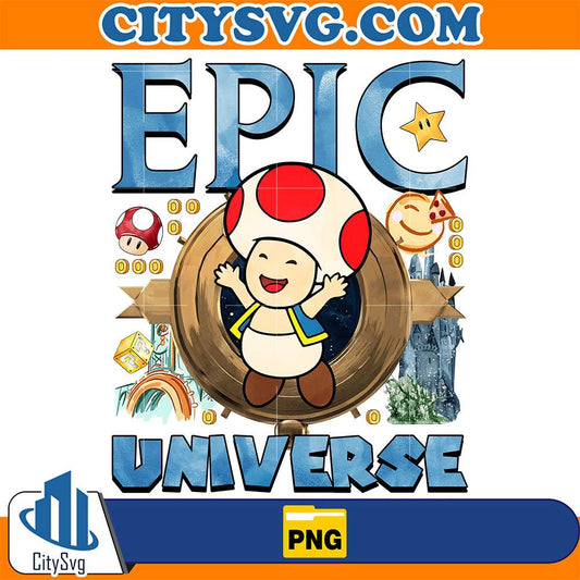 Epic-Universe-Mario-Toad-Png