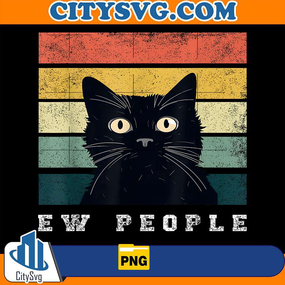 Ew-People-Retro-Funny-Cat-Png