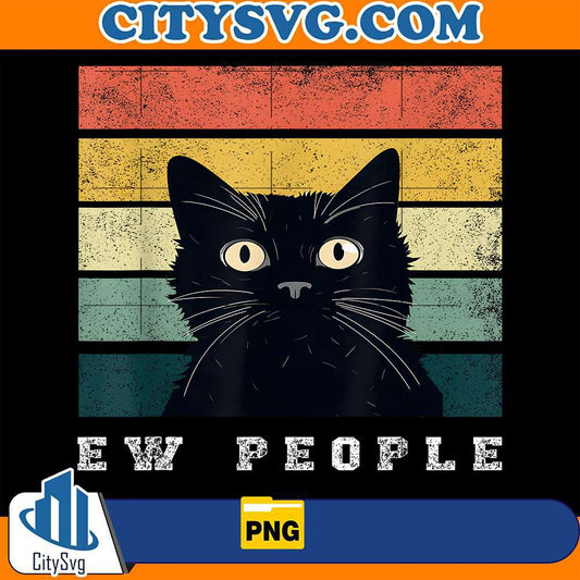 Ew-People-Retro-Funny-Cat-Png