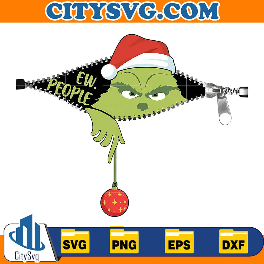 EwPeopleMerryGrinchmasChristmasSvg