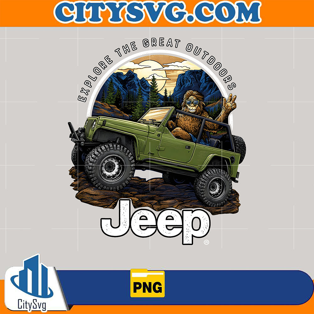 ExploreTheGreatOutdoorsJeep-SasquatchPng