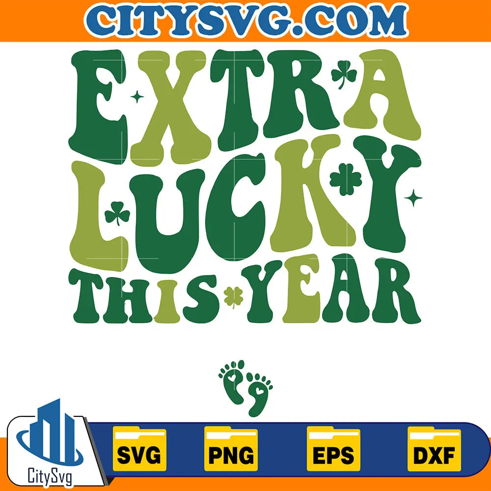 ExtraLuckyThisYearPatricksDayPregnancyRevealSvg