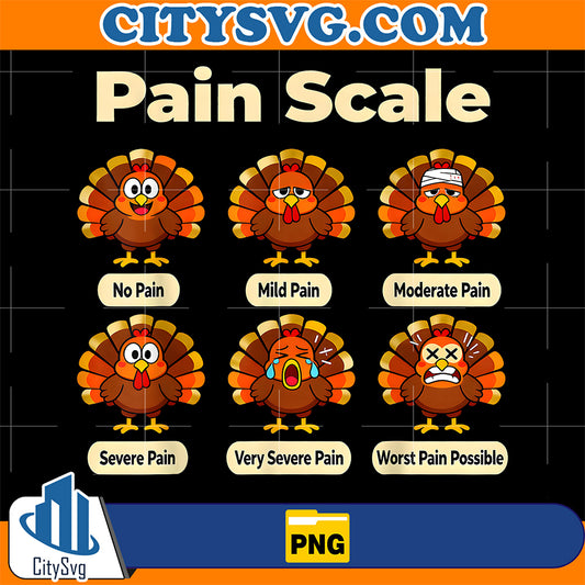 Fall-CNA-Funny-Turkey-Pain-Scale-ER-Thanksgiving-Nurse-Humor-Png