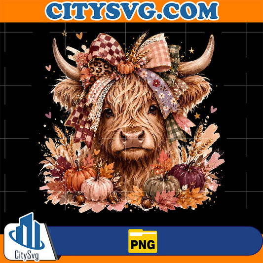 Fall-Highland-Cow-Png