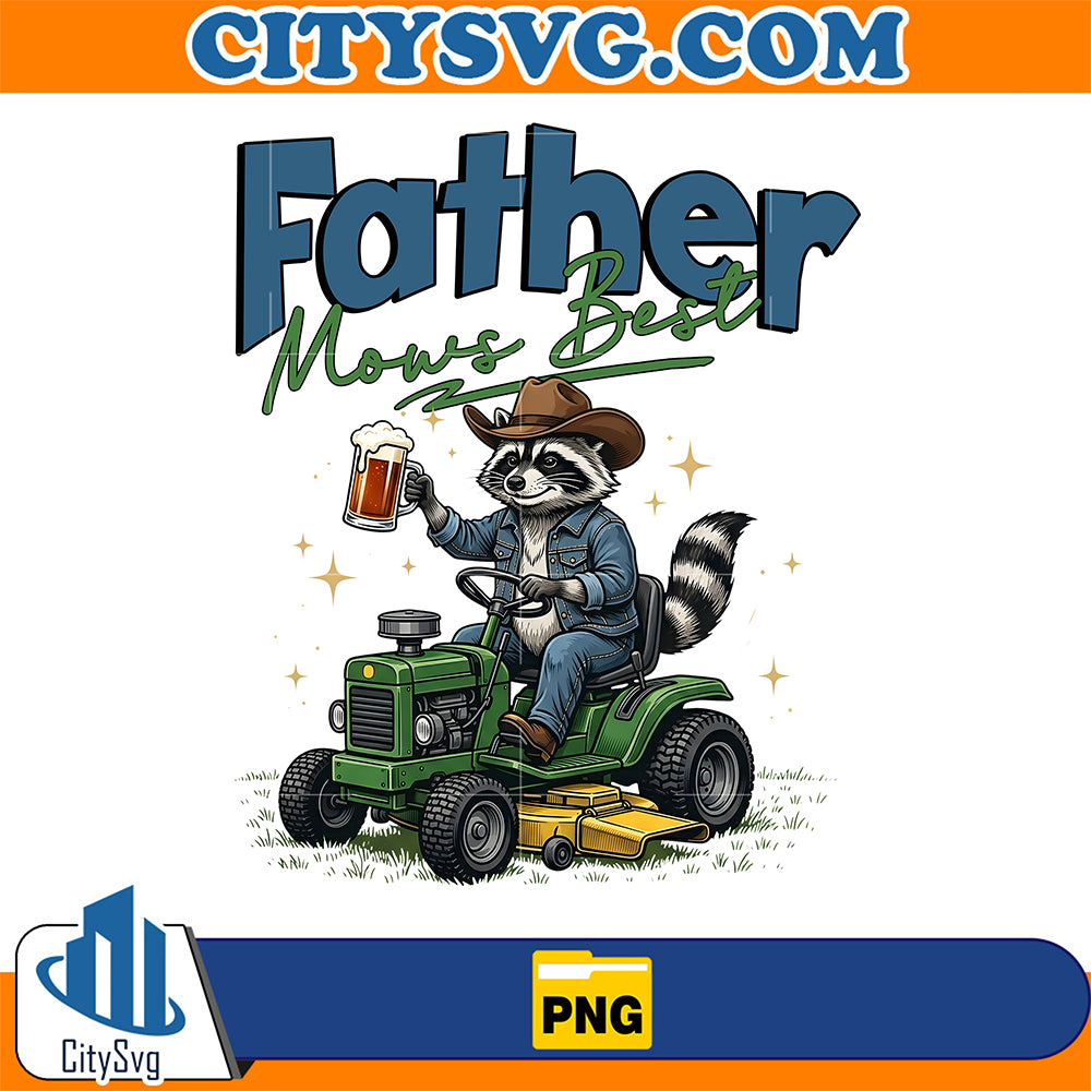 Father-Mows-Best-Raccoon-Lawn-Mower-Beer-Png