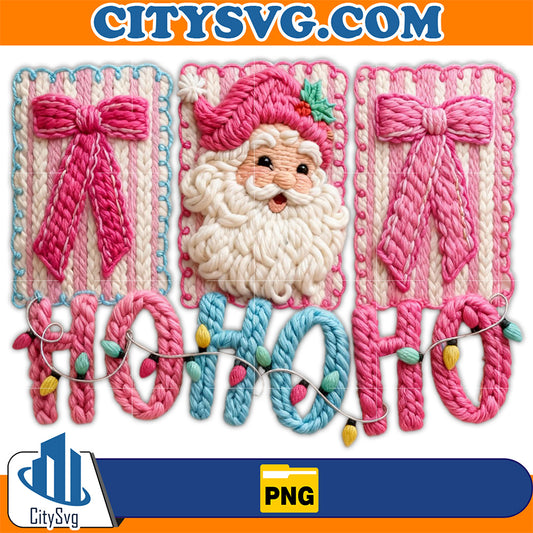Faux-Yarn-Santa-Claus-Png-Yarn-Christmas-Ho-Ho-Ho-Png