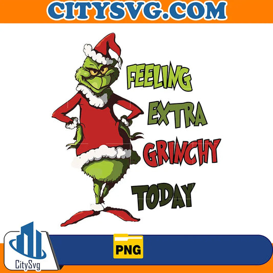 FeelingExtraGrinchyTodayGrinchSantaPng